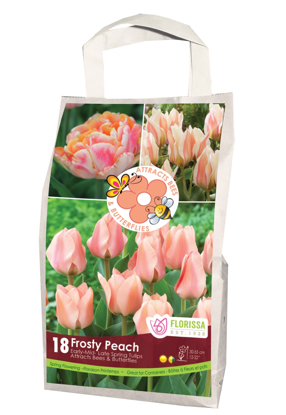 GSP 22 Pollinator Bag - Frosty Peach Tulips
