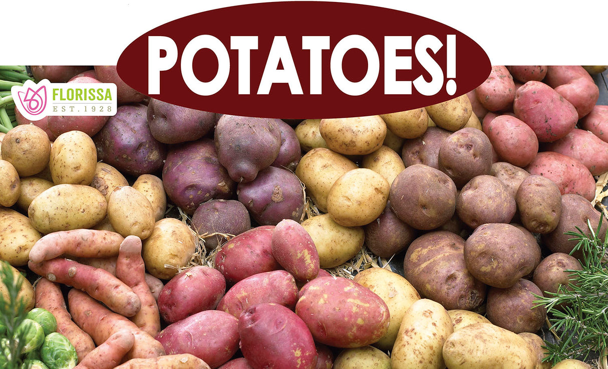 Metal Rack Topper - Grow Your Own Potatoes 25" long