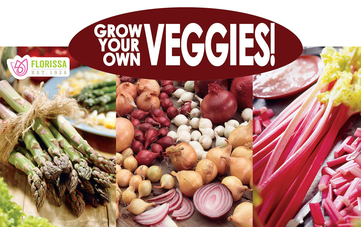 Metal Rack Topper - Grow Your Own Veggies 25" long