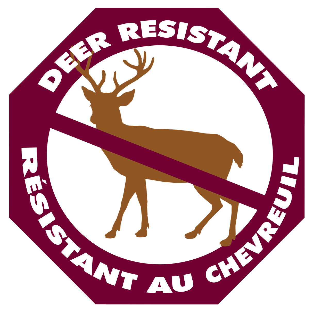 Deer Resistant Stop Sign